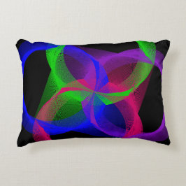 Farbenfrohe geometrische Zirkularblende Akzent Pil Dekokissen