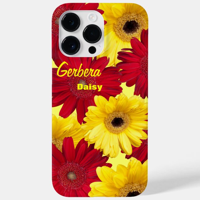 Farbenfrohe Gerber Daisy Blume Fotografie Custom Case-Mate iPhone Hülle (Rückseite)