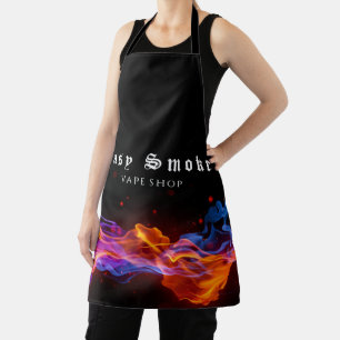 Farbenfrohe Geschäfte mit Rauchwanne Schürze