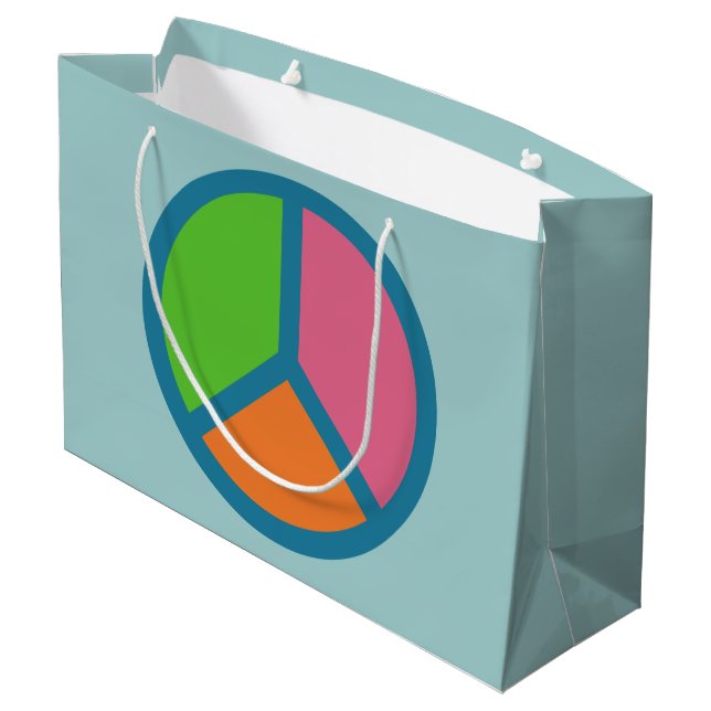 Farbenfrohe Geschenktüten Große Geschenktüte (Rückseite Schrägansicht)