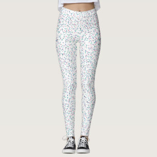 Farbenfrohe, gesprenkelte Frühlingspunkte Leggings