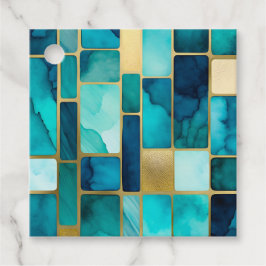 Farbenfrohe Gestaltete Glaskunst - Tags Geschenkanhänger