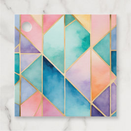 Farbenfrohe Gestaltete Glaskunst - Tags Geschenkanhänger