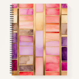 Farbenfrohe gestanzte Glas Art Spirituosen Noteboo Notizbuch