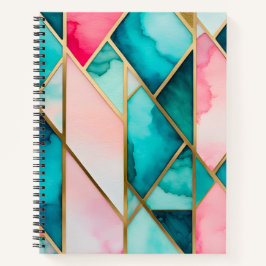 Farbenfrohe gestanzte Glas Art Spirituosen Noteboo Notizbuch