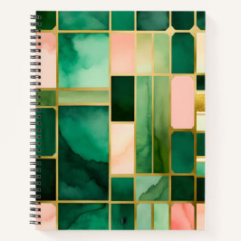 Farbenfrohe gestanzte Glas Art Spirituosen Noteboo Notizbuch