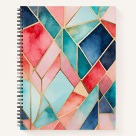 Farbenfrohe gestanzte Glas Art Spirituosen Noteboo Notizbuch