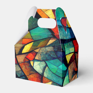 Farbenfrohe gestanzte Glasentnahme Geschenkschachtel