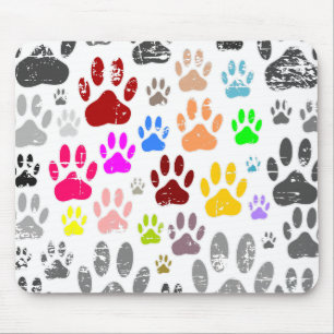 Farbenfrohe, gestörte Hundeschraube Mousepad