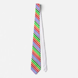 Farbenfrohe gestreifte Necktie Krawatte