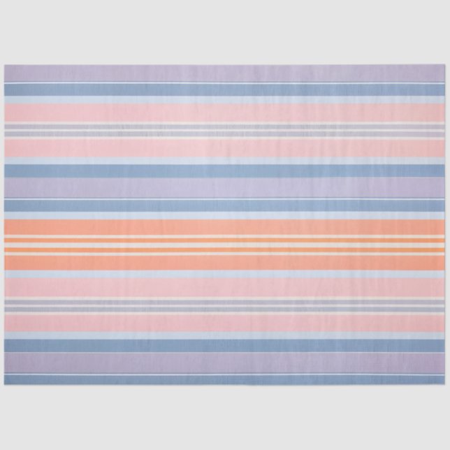 Farbenfrohe gestreifte Stoffgewebe Gewebe Seidenpapier (Vorderseite)