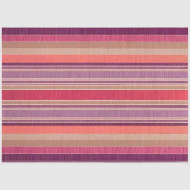 Farbenfrohe gestreifte Stoffgewebe Gewebe Seidenpapier (Vorderseite)