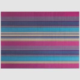 Farbenfrohe gestreifte Stoffgewebe Gewebe Seidenpapier