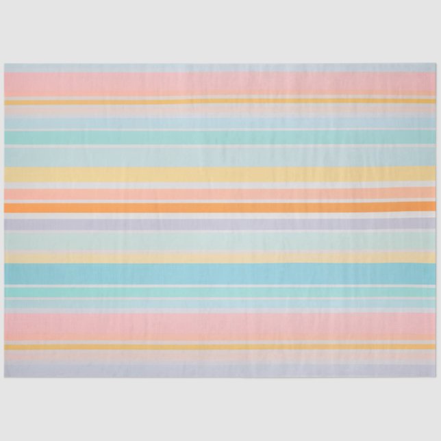 Farbenfrohe gestreifte Stoffgewebe Gewebe Seidenpapier (Vorderseite)