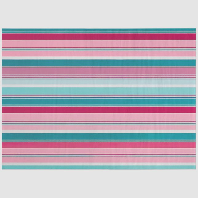 Farbenfrohe gestreifte Stoffgewebe Gewebe Seidenpapier (Vorderseite)