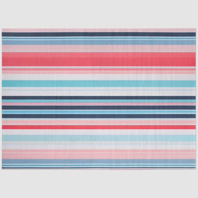 Farbenfrohe gestreifte Stoffgewebe Gewebe Seidenpapier (Vorderseite)