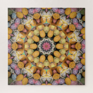 Farbenfrohe gestrichene Eier Mandala Puzzle