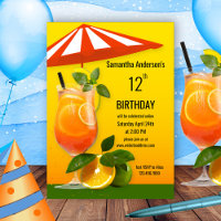 Farbenfrohe gesunde Sommer virtueller Geburtstag