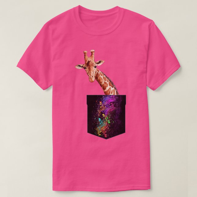 Farbenfrohe Giraffe T-Shirt (Design vorne)