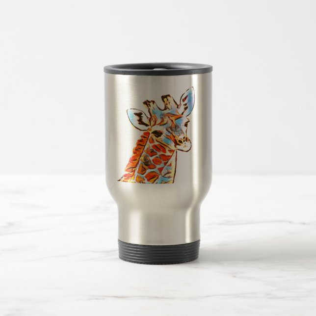 Farbenfrohe Giraffe Tasse (Mittel)