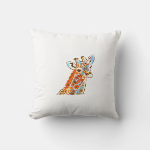 Farbenfrohe Giraffenkissen Kissen