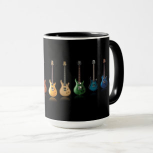 Farbenfrohe Gitarrenspielmusik Lover Tasse