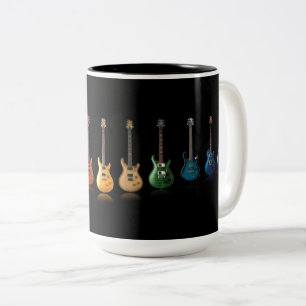 Farbenfrohe Gitarrenspielmusik Lover Tasse