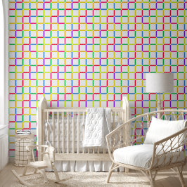 Farbenfrohe Gitter mit Negativem Space Pop Art Ins Tapete