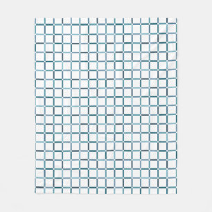Farbenfrohe Gitter mit negativen Meeresfarben im W Fleecedecke