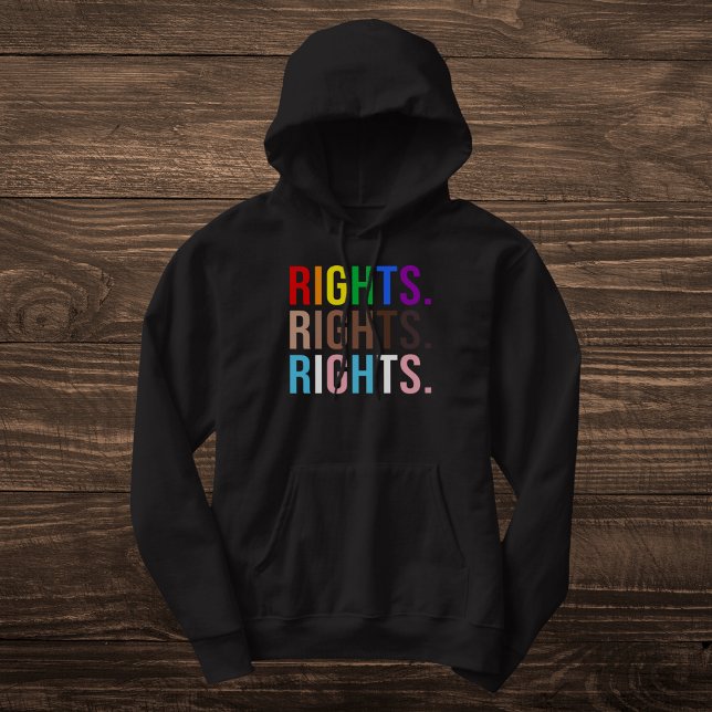 Farbenfrohe Gleichberechtigung - LGBTQ-Stolz Hoodie (Von Creator hochgeladen)