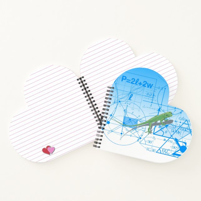 Farbenfrohe Gleichungen Geometrische Gestaltungsmu Notizbuch (Innenseite)