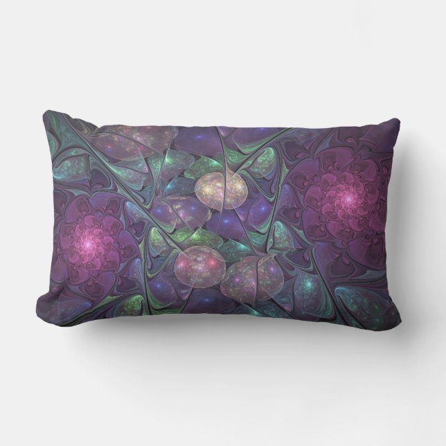 Farbenfrohe Glitterwochen Modernes Abstraktes Frak Kissen Für Draußen (Vorderseite)