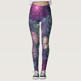 Farbenfrohe Glitterwochen Modernes Abstraktes Frak Leggings
