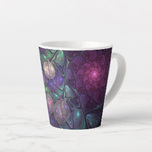 Farbenfrohe Glitterwochen Modernes Abstraktes Frak Milchtasse