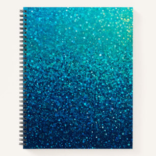 Farbenfrohe Glitzer Art Spirituosen Notebook Notizbuch