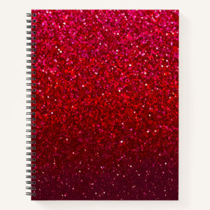 Farbenfrohe Glitzer Art Spirituosen Notebook Notizbuch