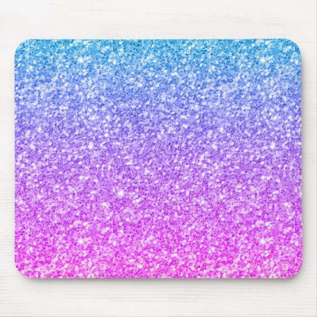 Farbenfrohe Glitzer & Glitzern Modernes Design Mousepad (Vorne)