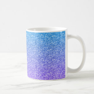 Farbenfrohe Glitzer- und Glitzern-Muster Kaffeetasse