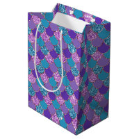 Farbenfrohe glitzernde Mermaid-Skalen