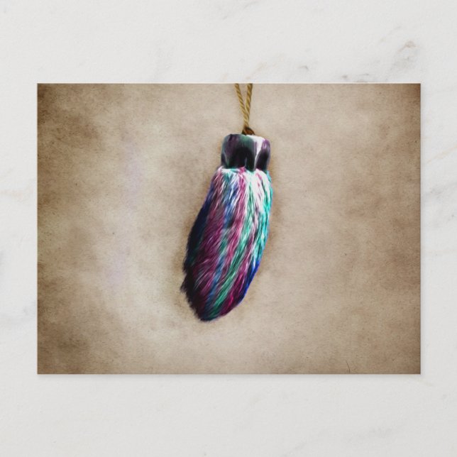 Farbenfrohe glückliche Kaninchen Postkarte (Vorderseite)