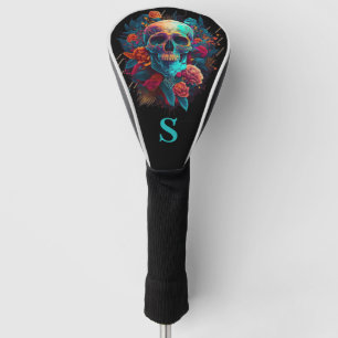 Farbenfrohe gotische Rose Zucker-Kapsel Golf Headcover