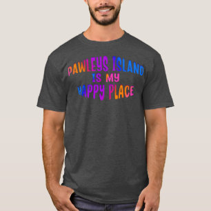 Farbenfrohe Gradient PAWLEYS ISLAND IST MEIN GLÜCK T-Shirt