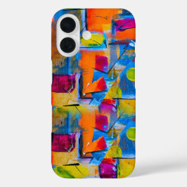 Farbenfrohe Graffiti Art iPhone 16 Hülle