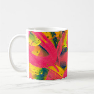 Farbenfrohe Graffiti. Schließen abstrakter Street Kaffeetasse