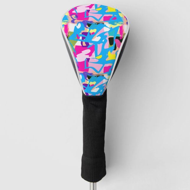 Farbenfrohe Graffiti Splash Golf Headcover (Vorderseite)