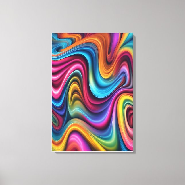 Farbenfrohe Grafik-Design Leinwanddruck (Vorderseite)