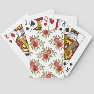 Farbenfrohe Granatapfel-Muster-Spielkarten – Vibra Spielkarten