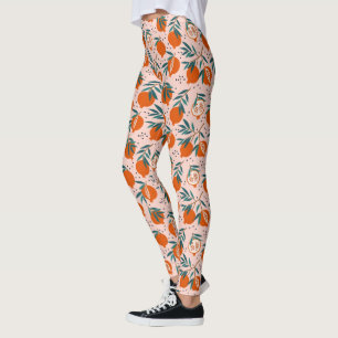 Farbenfrohe Granatapfelmuster Leggings