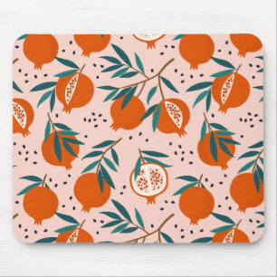 Farbenfrohe Granatapfelmuster Mousepad