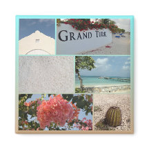Farbenfrohe Grand Turk Foto Collage